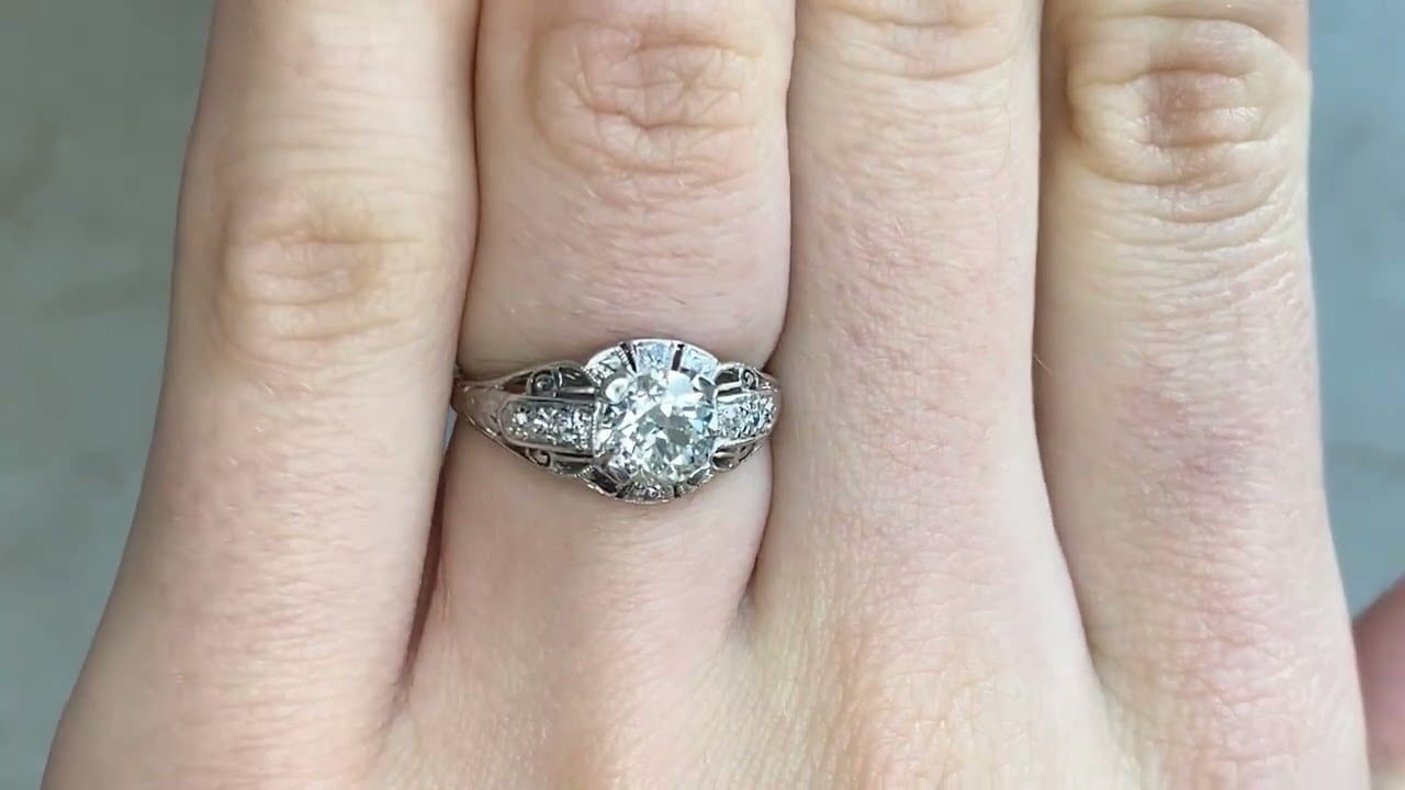 Art Deco 0.85ct Diamond Evergreen Ring, Circa 1920