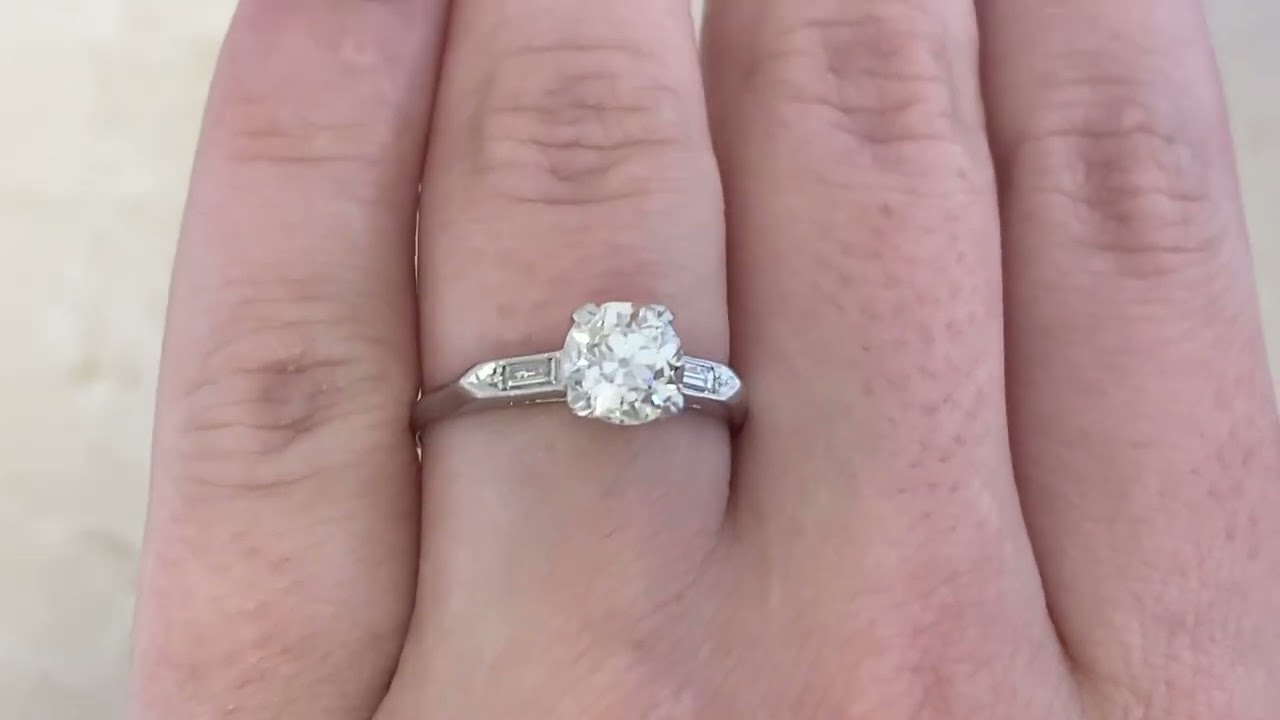 1.27ct Diamond Platinum Chicago Ring - hand video -