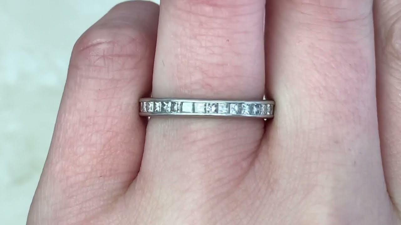 3.00ct Princess Cut Diamond Eternity Band - Lausanne Band - Hand Video