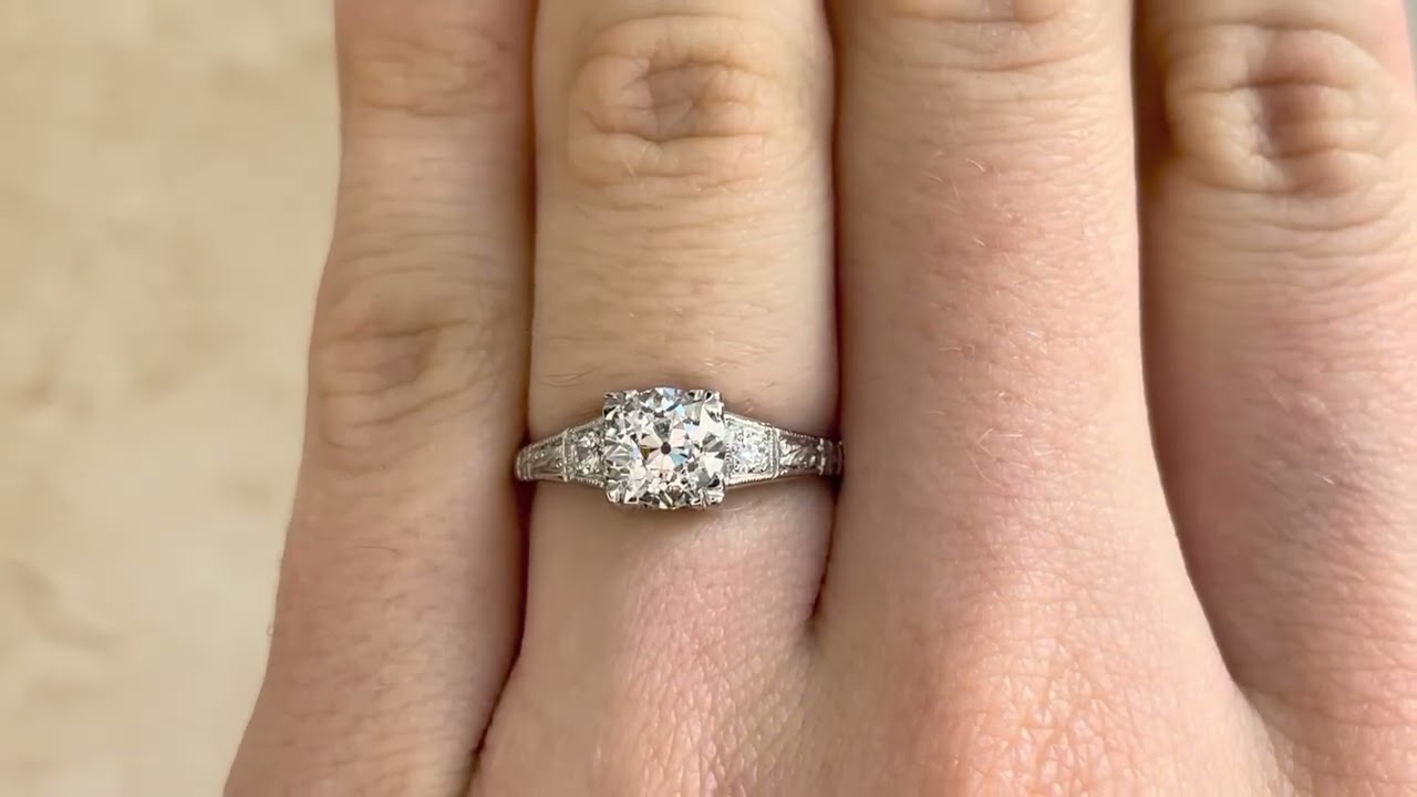 Art Deco 0.93ct Diamond Anthon Ring, Circa 1920