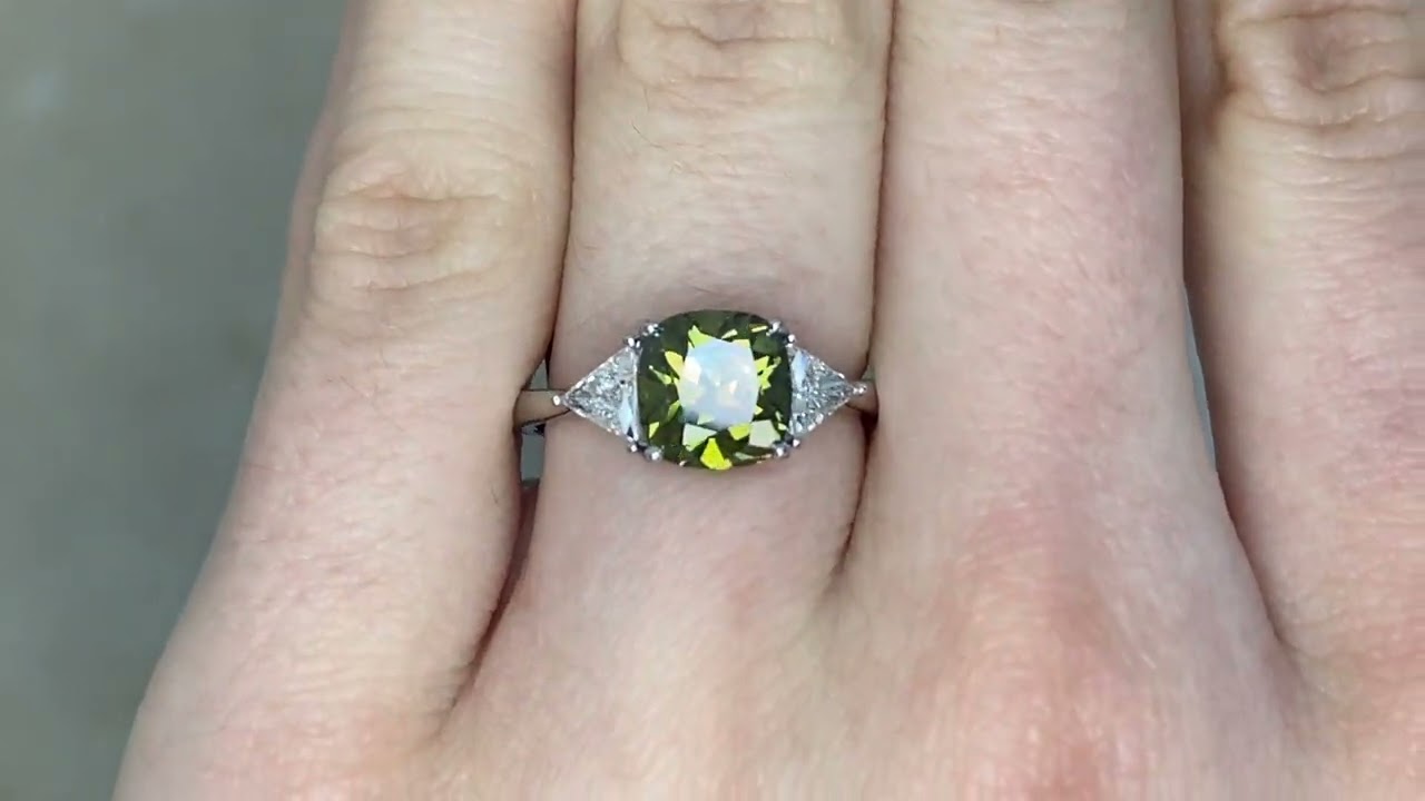 GIA Certified 2.02ct Chameleon Diamond Pasco Ring