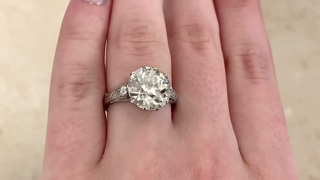 Art Deco era engagement ring - Haydon Ring - Hand video -