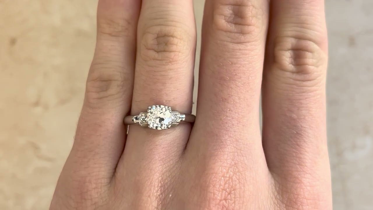 Art Deco 0.85ct Old European Diamond Lindsborg Ring, Circa 1920
