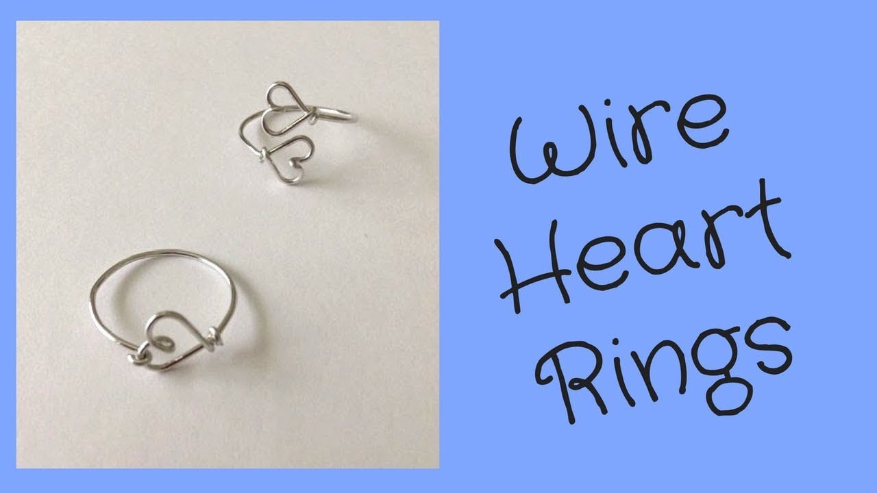Double Heart Rings // Easy Wire Jewelry Making Tutorial