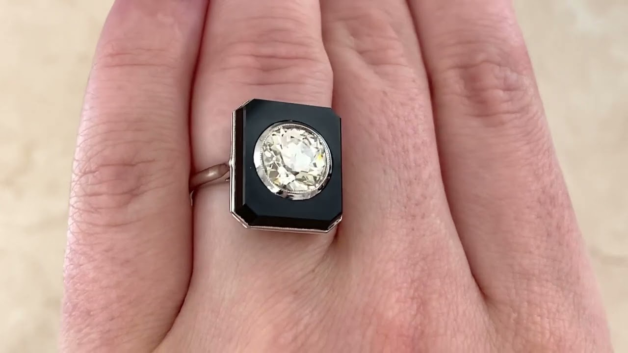 Sherman Ring. Circa 1920, Antique, Art Deco Era - hand video -