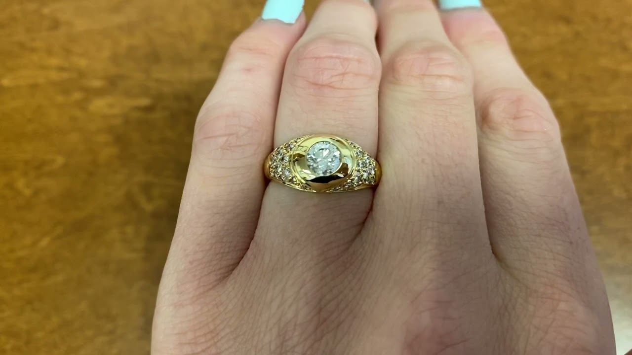0.53ct BULGARI Diamond Ring - Hand Video