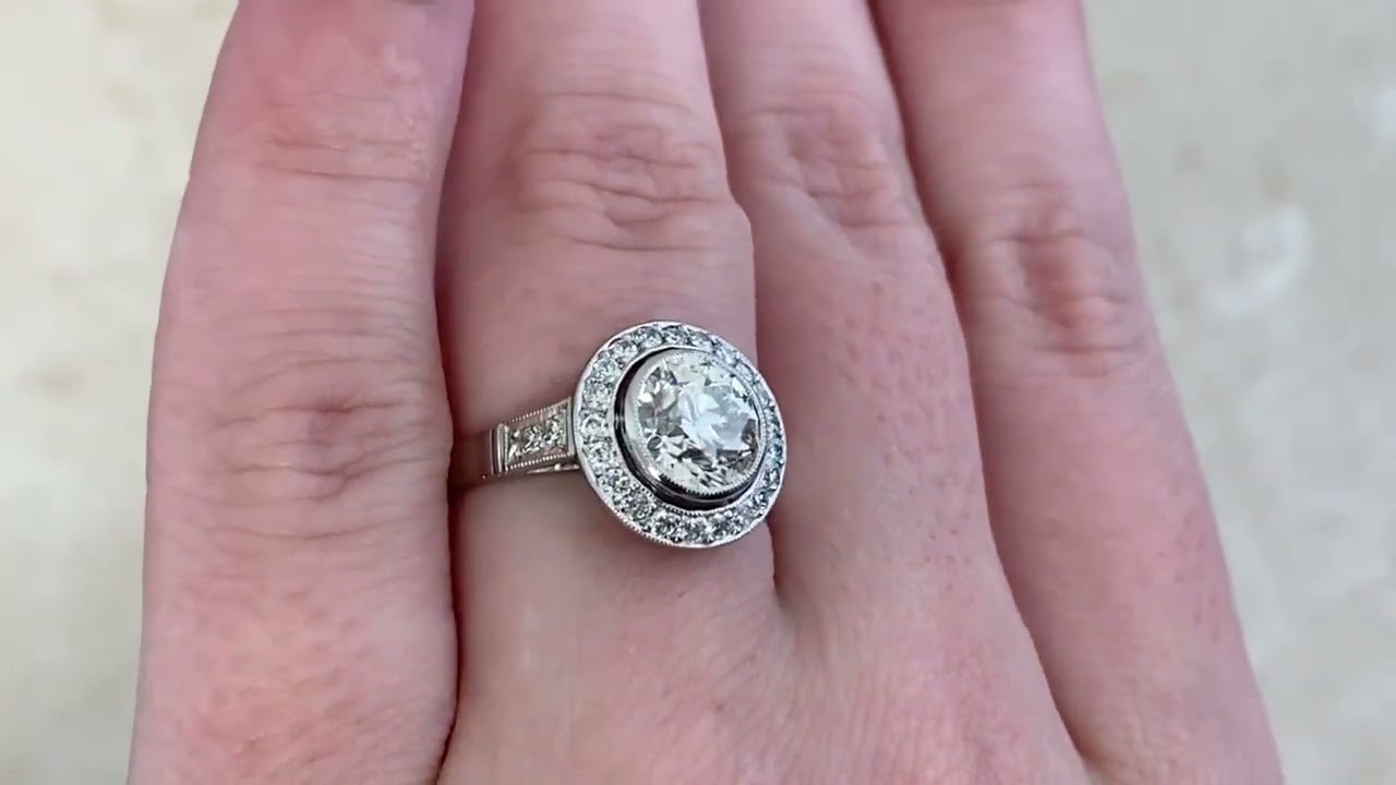 1.49ct The European Halo Ring - hand video -