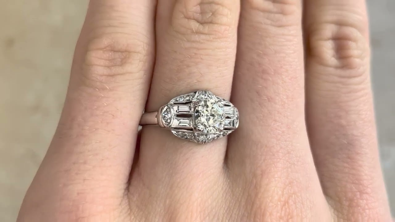 Art Deco 0.75ct Diamond Slayton Ring, Circa 1930