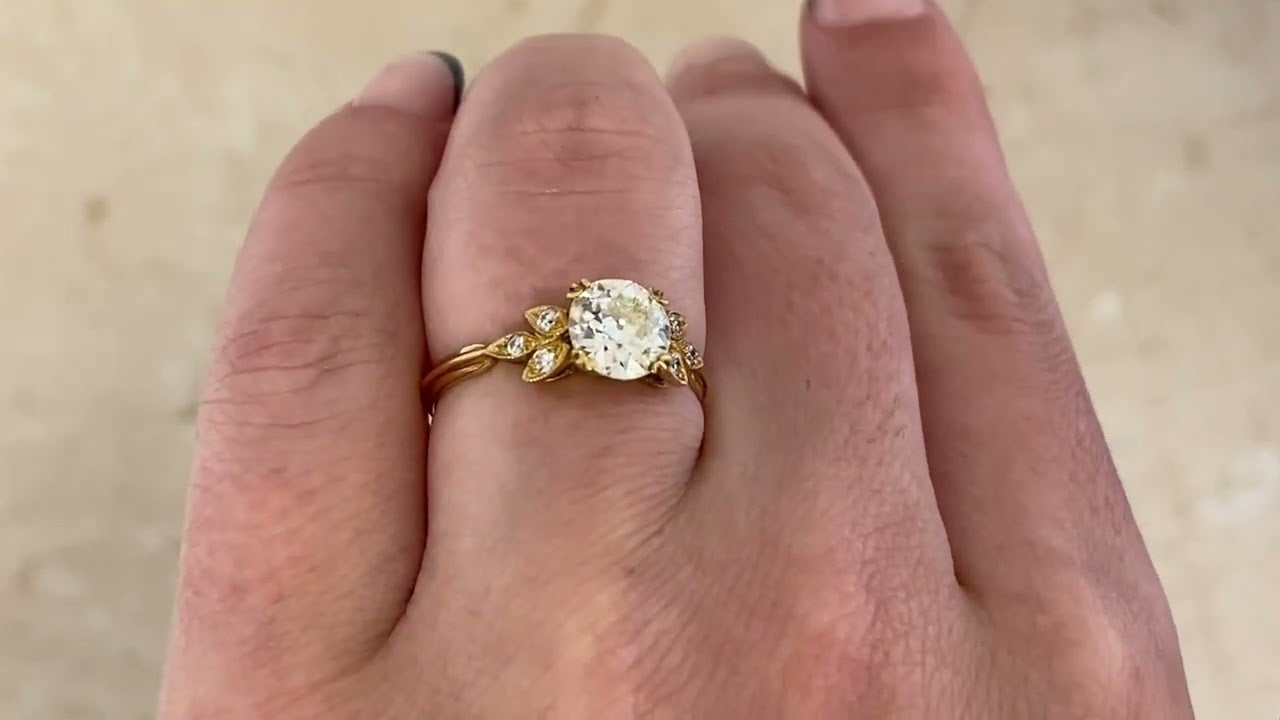 1.17ct Old European Cut Diamond Ring Sydney Ring - hand video