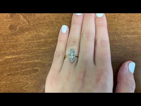 0.50 Carat Edwardian Diamond Ring - Bridgeport Ring - Hand Video