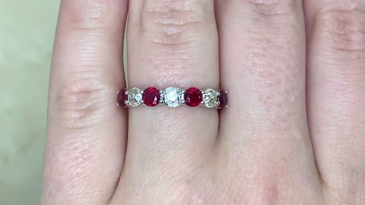 Ruby and Diamond Maybell Band 1.85mm – 3.58mm