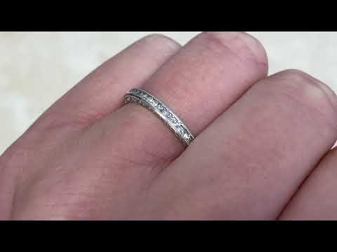 2.20MM Diamond and Platinum Eternity Band - Barton Band - Hand Video