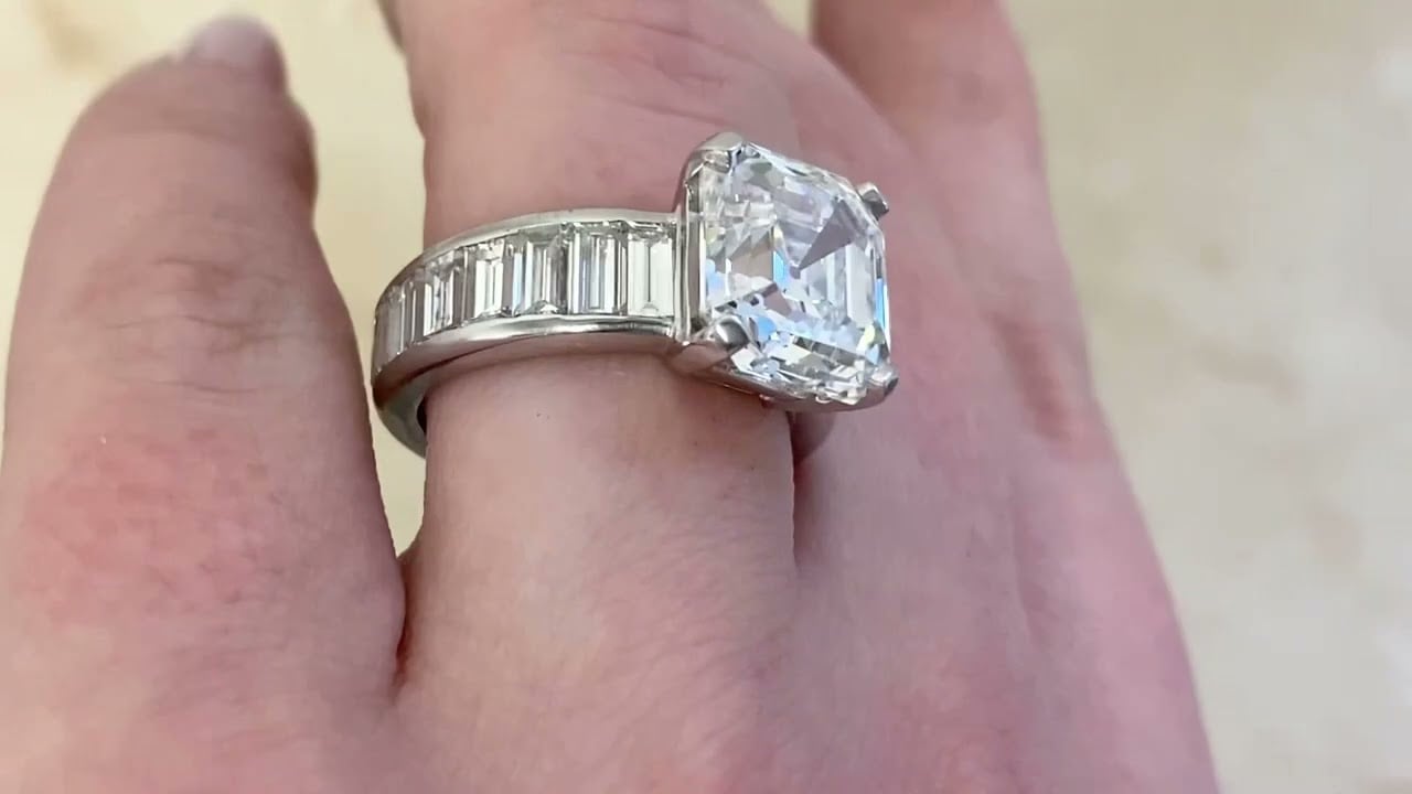 6.20ct Harry Winston GIA Certified Diamond Engagement Ring -Hand Video