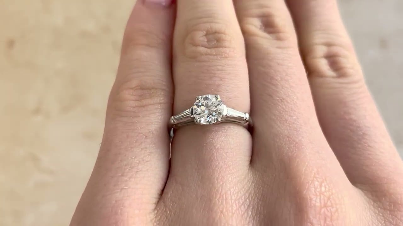 0.88ct Old European Cut Diamond Lewiston Ring