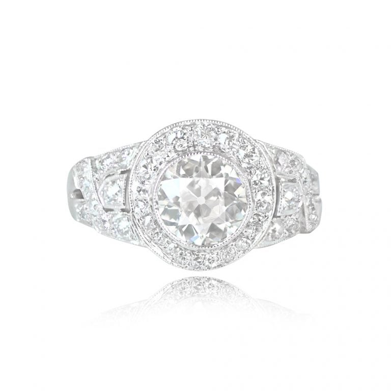 1.58ct Oppenheim Ring. Circa 1920, Antique, Art Deco Era.