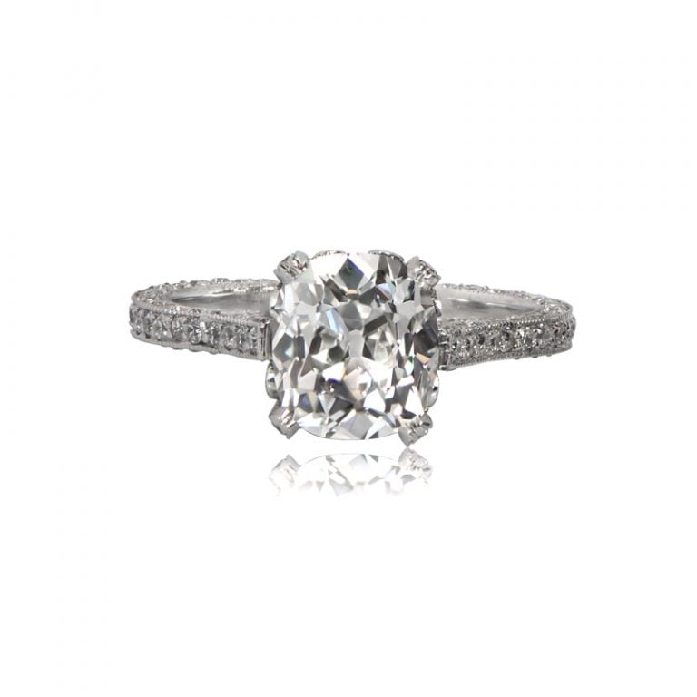 Vintage Style Diamond Engagement Ring
