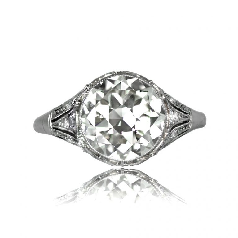 Antique Edwardian 3.05ct Old European Diamond Portugal Ring. Circa 1915