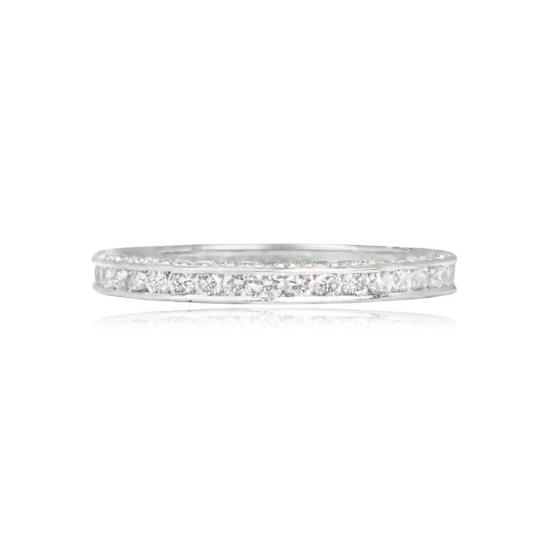 Platinum and Diamond Eternity Band Brevard Band 2.5mm
