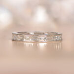 Baguette Diamond and Platinum Eternity Band - Douglaston Band