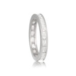 Baguette Cut and Platinum Douglaston Band Top Side View