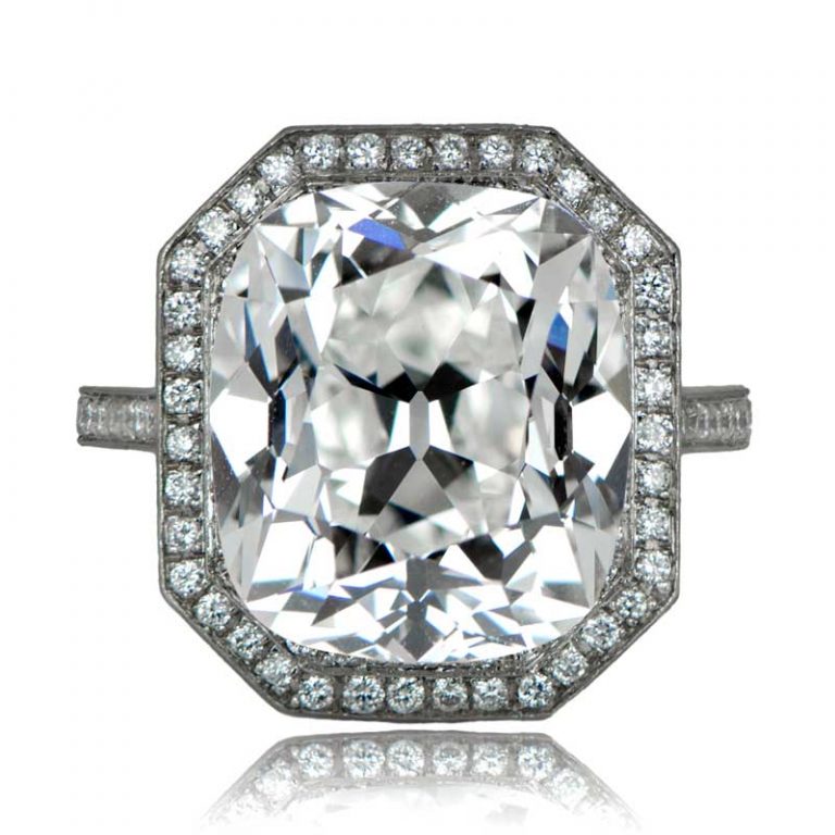 8.58ct Cushion Cut Engagement Ring