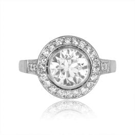 1.49ct The European Halo Ring 15429