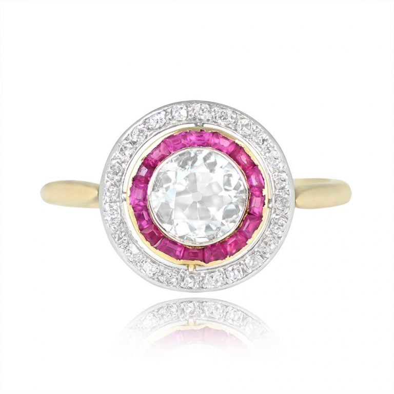 Dublin Gold Ring. Circa 1900, Antique, Edwardian Era.