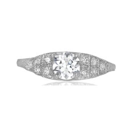 Platinum and Diamond Handcrafted Engagement Ring - Groton Ring TV