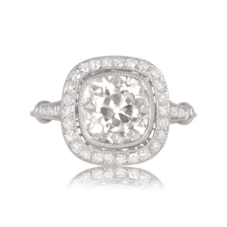 2.90ct Antique Cushion Cut Diamond Providence Ring
