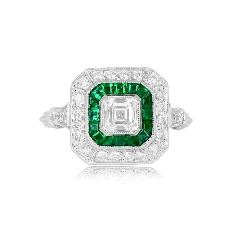 GIA 0.52ct Diamond and Double Halo Neston Ring