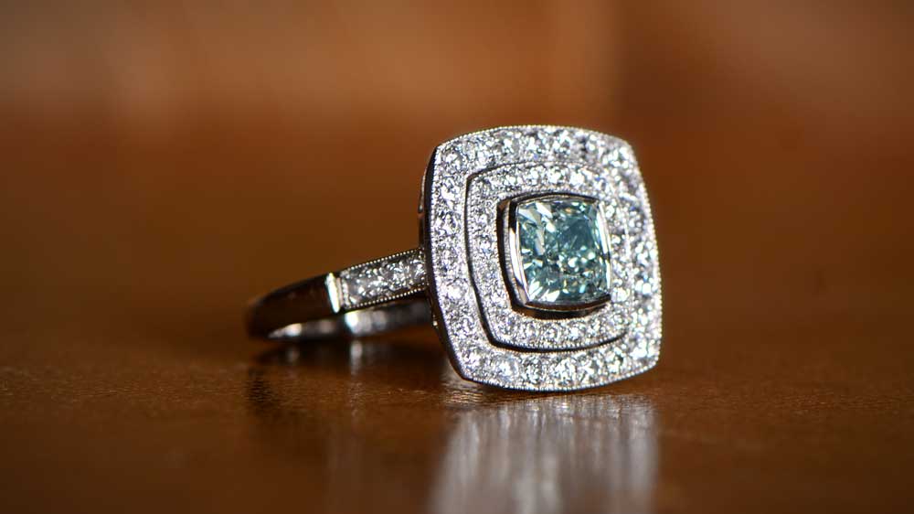 Fancy Blue Diamond Engagement Ring from our collection