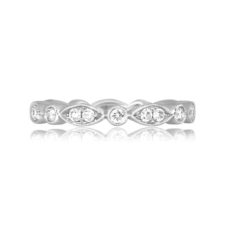 Marquise and Round Brilliant Diamond Eternity Eden Band 2.7mm