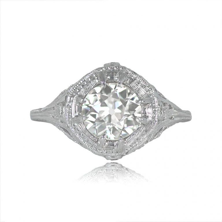 Vintage 1.20ct Diamond Engagement Bridgeville Ring, Circa 1950