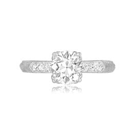 1.03 carat center round Diamond with diamond accents Jonesboro Ring 12406