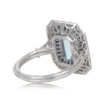 2.50ct Emerald Cut Diamond and Halo Denver Ring