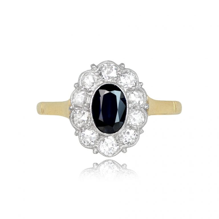 Antique Edwardian Sapphire Kirkwall Ring. Circa 1900