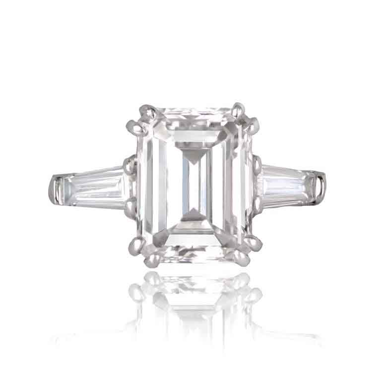 SB1056-TV2 Stunning Vintage Engagement Ring Whicklow Ring Top View SB1056 TV