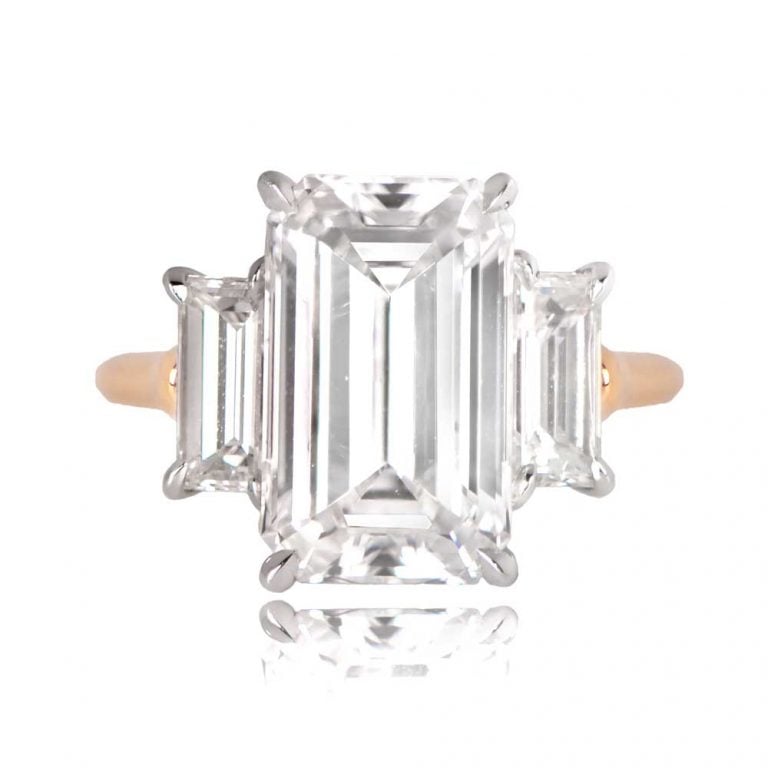 Mid-Century 4.02ct Diamond Engagement Park Plaza Ring, Circa 1960