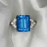 18k White Gold 5.00ct Topaz Everton Ring 15656 Hand Photo 5
