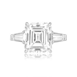 5.06 emerald cut diamond platinum diamond accent SB0862 TV