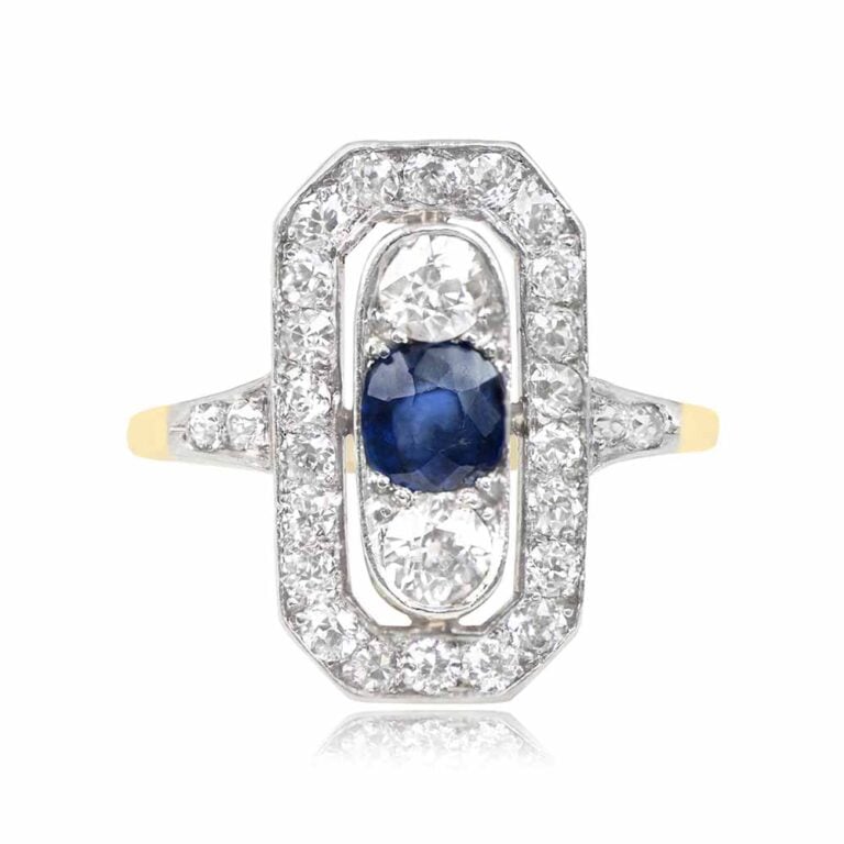 Antique Edwardian Sapphire Ring. Westbury Ring, Circa 1900