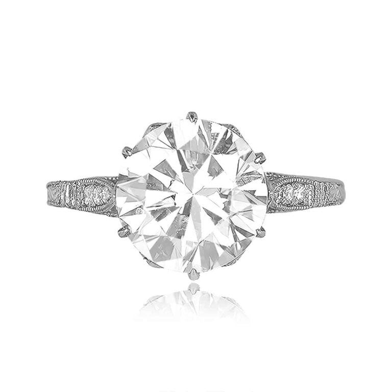 3.14ct Transitional Cut Diamond Cascais Ring