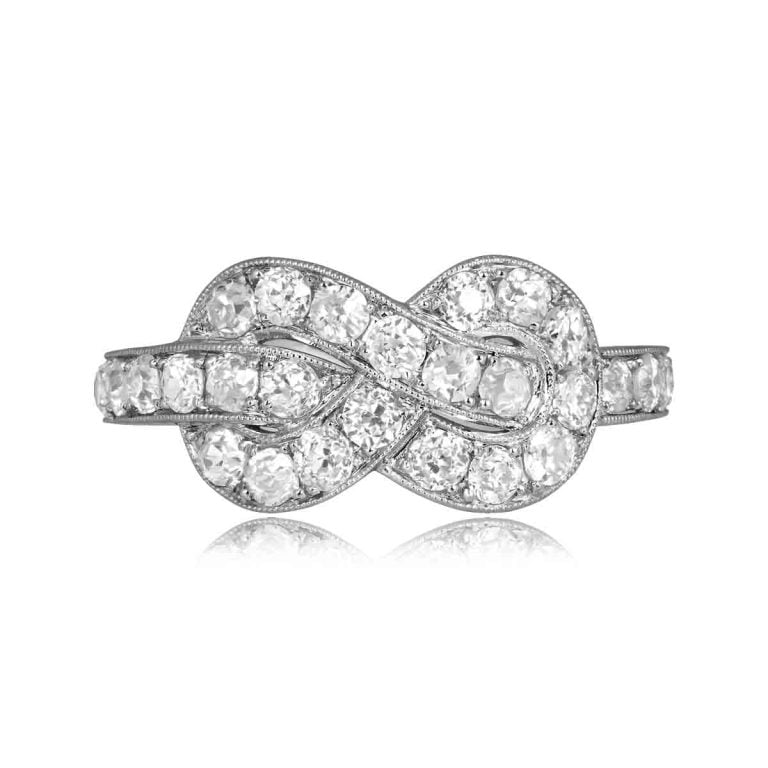 Platinum Diamond Infinity Linden Ring