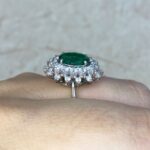 Prong Set Round Brilliant Diamond Cluster Halo 1.50ct Total Weight DYL12 F3