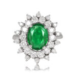 2.00-carat natural emerald set in prongs Quintan Ring DYL12
