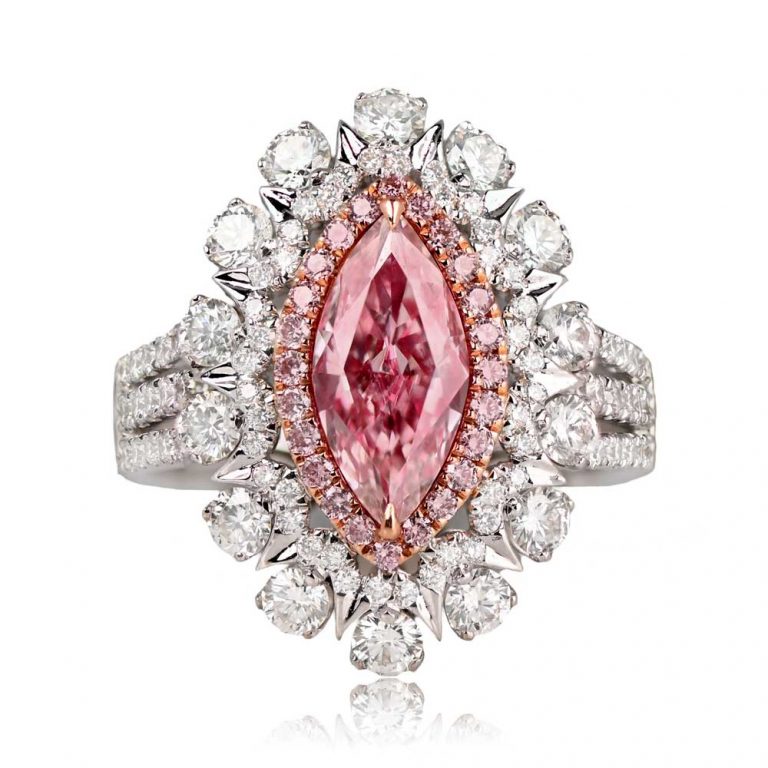 1.02ct Fancy Light Pink Scandia Ring