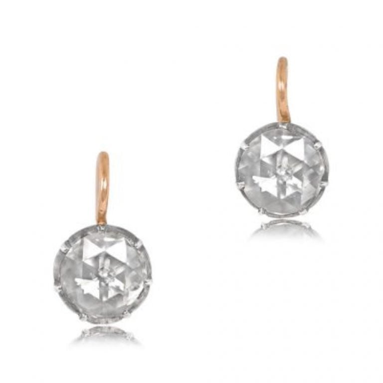 Hazelwood Earrings. Circa 1830 (Antique, Georgian Era)