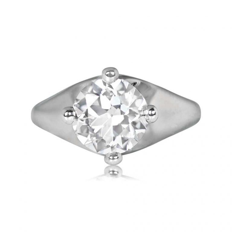 2.50ct Bulgari Platinum and Diamond Ring. Circa 1970, Vintage