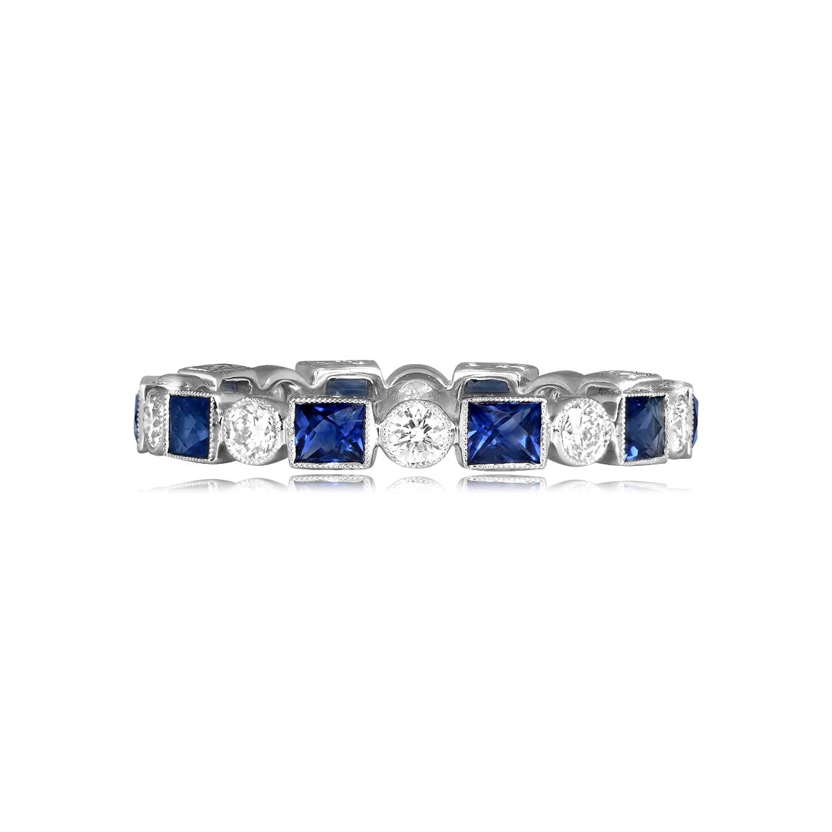 Stacked from 23 images. Method=C (S=1) Diamond and Sapphire Eternity Laporte Band. 2.80mm 15575