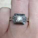 retro era diamond ring circa 1940